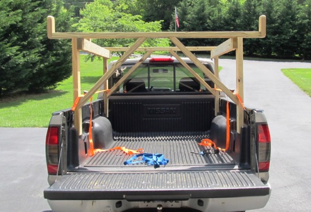 wood truck rack
